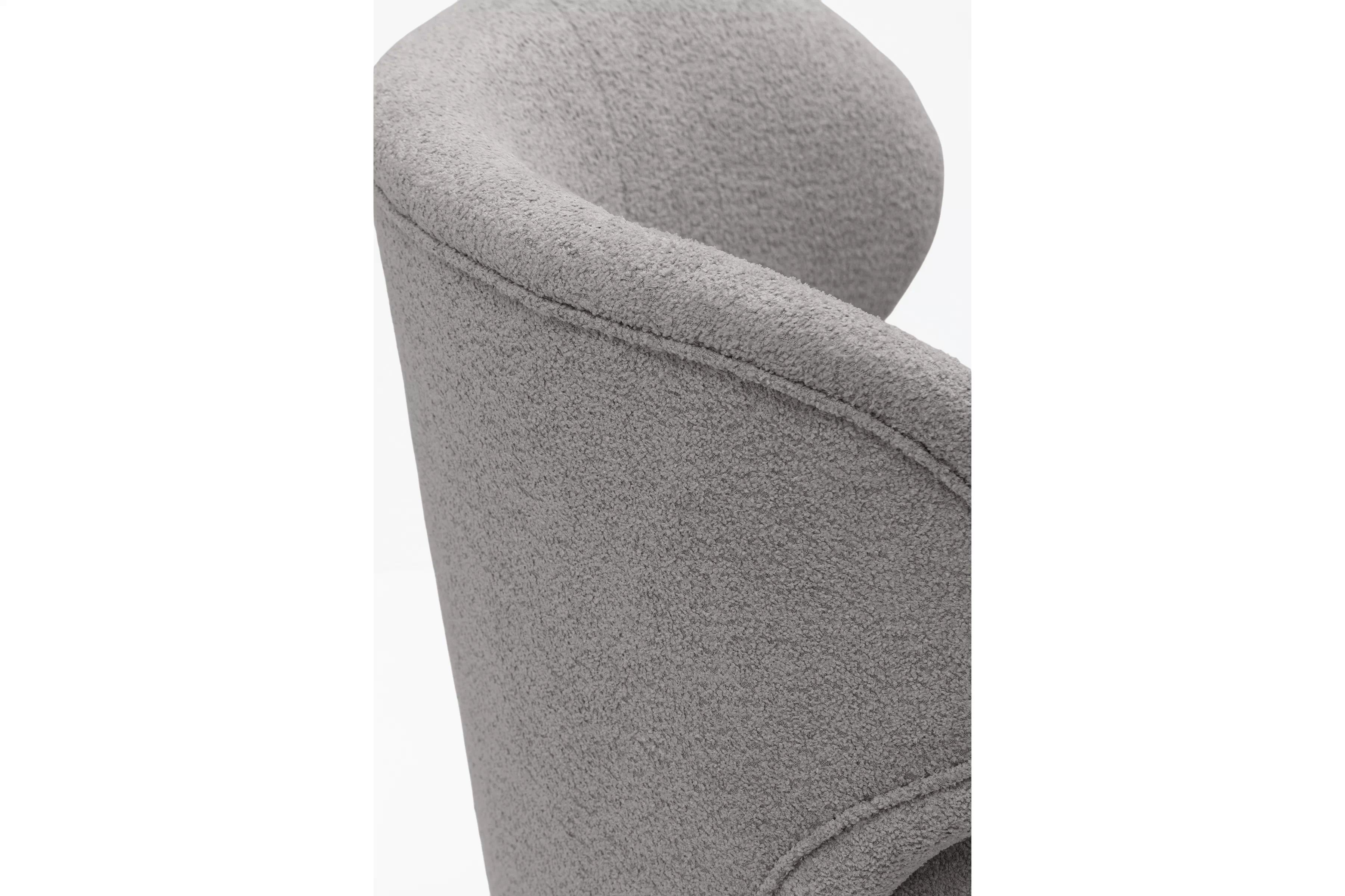 Odpočinkové křeslo Cocoon otočné - šedá bouclé Catch Me 24 Křeslo čalouněná Cocoon obrotowy - šedá boucle Catch Me 24