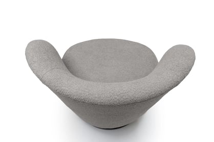 Odpočinkové křeslo Cocoon otočné - šedá bouclé Catch Me 24 Křeslo čalouněná Cocoon obrotowy - šedá boucle Catch Me 24