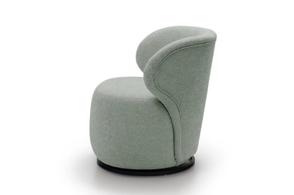 Relaxační křeslo Cocoon otočné - zelená bouclé Catch Me 13 Křeslo čalouněná Cocoon obrotowy - zielona boucle Catch Me 13