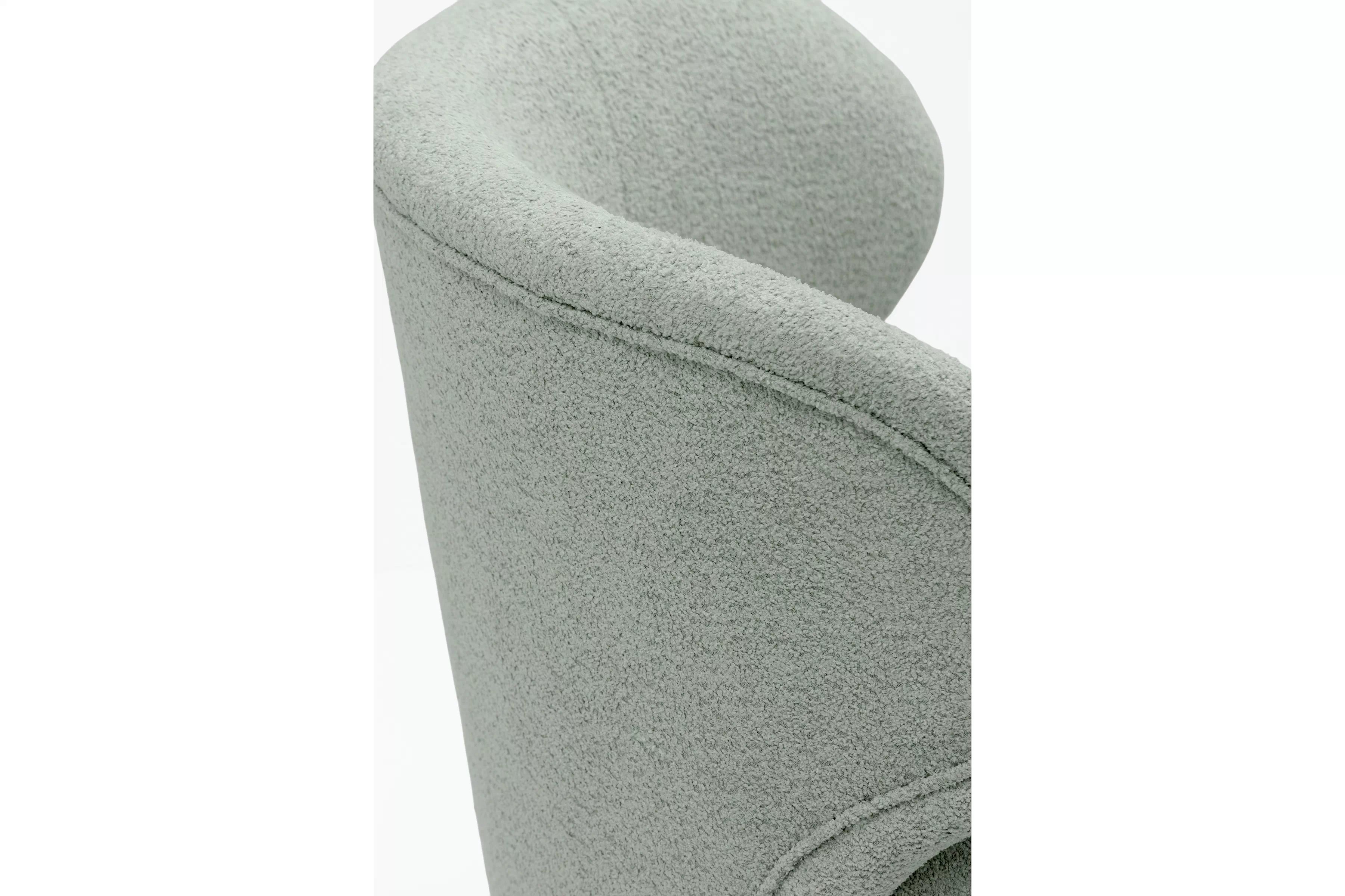 Relaxační křeslo Cocoon otočné - zelená bouclé Catch Me 13 Křeslo čalouněná Cocoon obrotowy - zielona boucle Catch Me 13