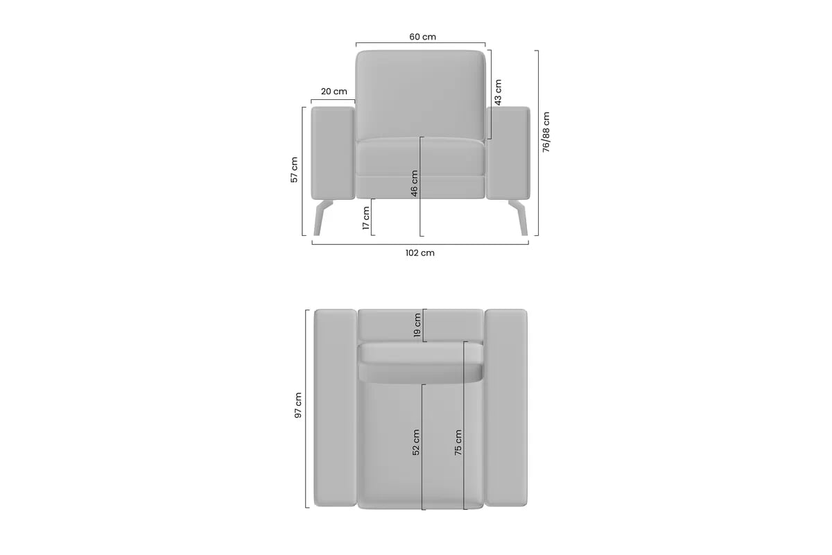 Čalouněné křeslo Elentio Křeslo odpočinkové Elentio 