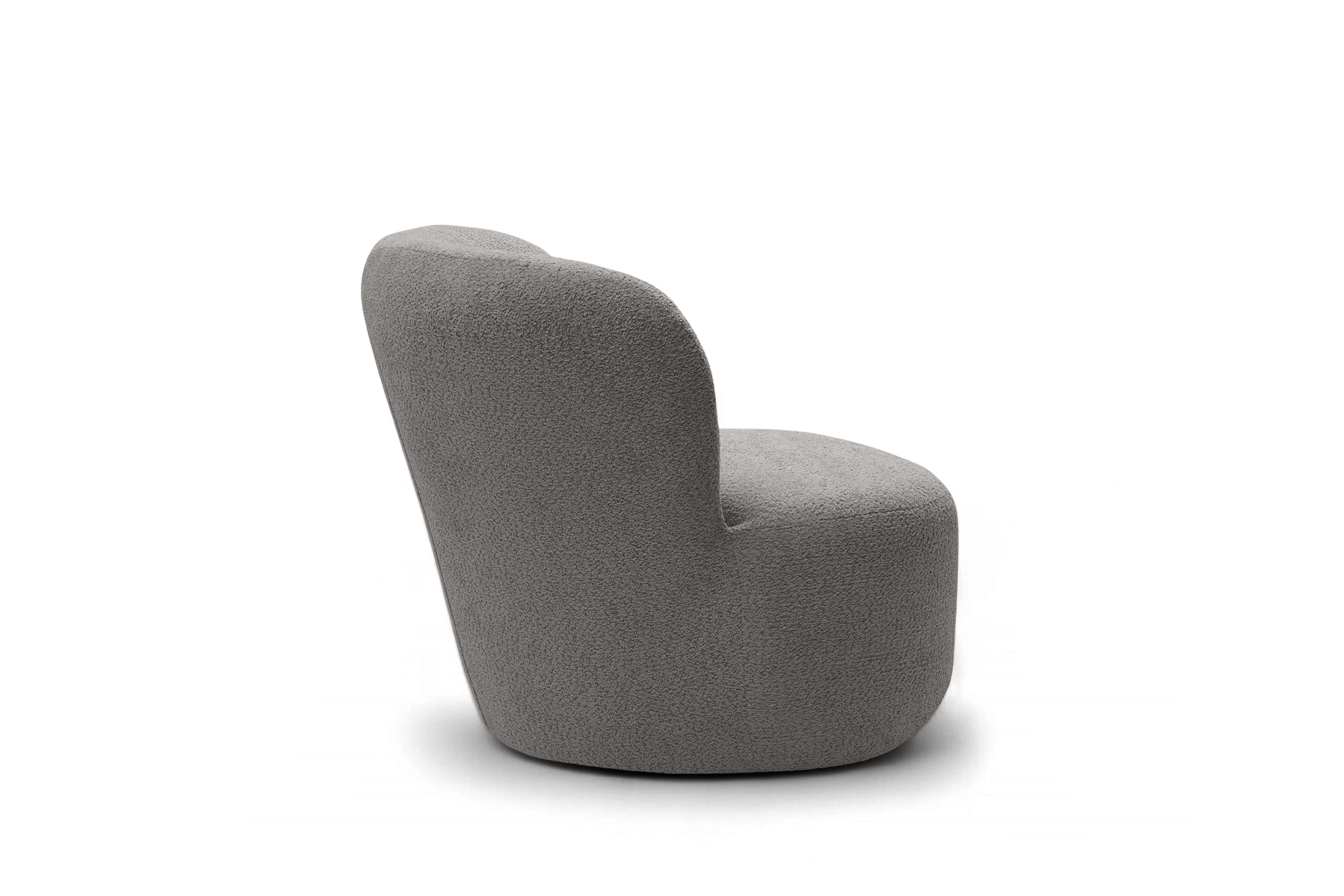 Odpočinkové křeslo Hygga - šedá bouclé Catch Me 24 Křeslo čalouněná Hygga - šedá boucle Catch Me 24