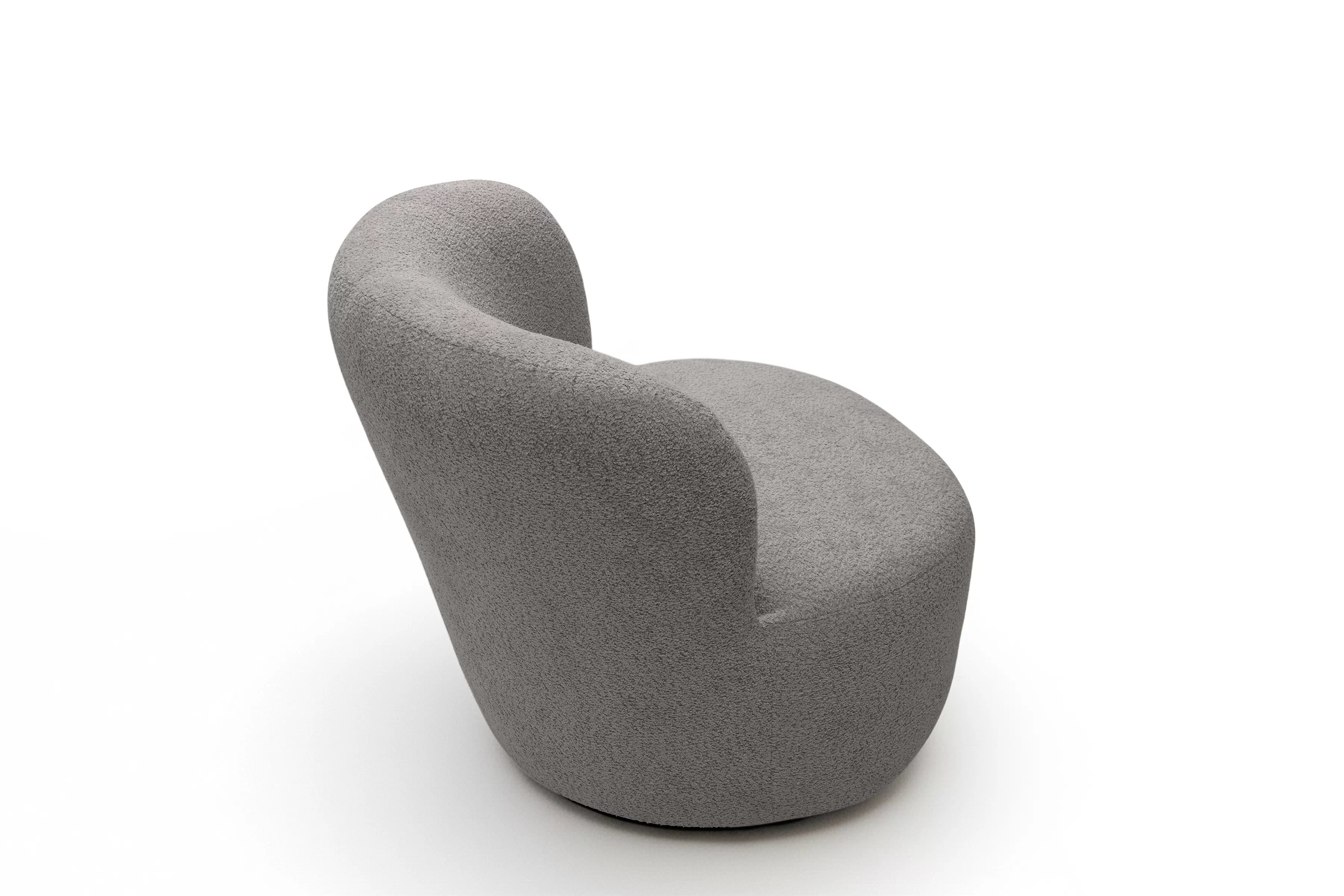 Odpočinkové křeslo Hygga - šedá bouclé Catch Me 24 Křeslo čalouněná Hygga - šedá boucle Catch Me 24