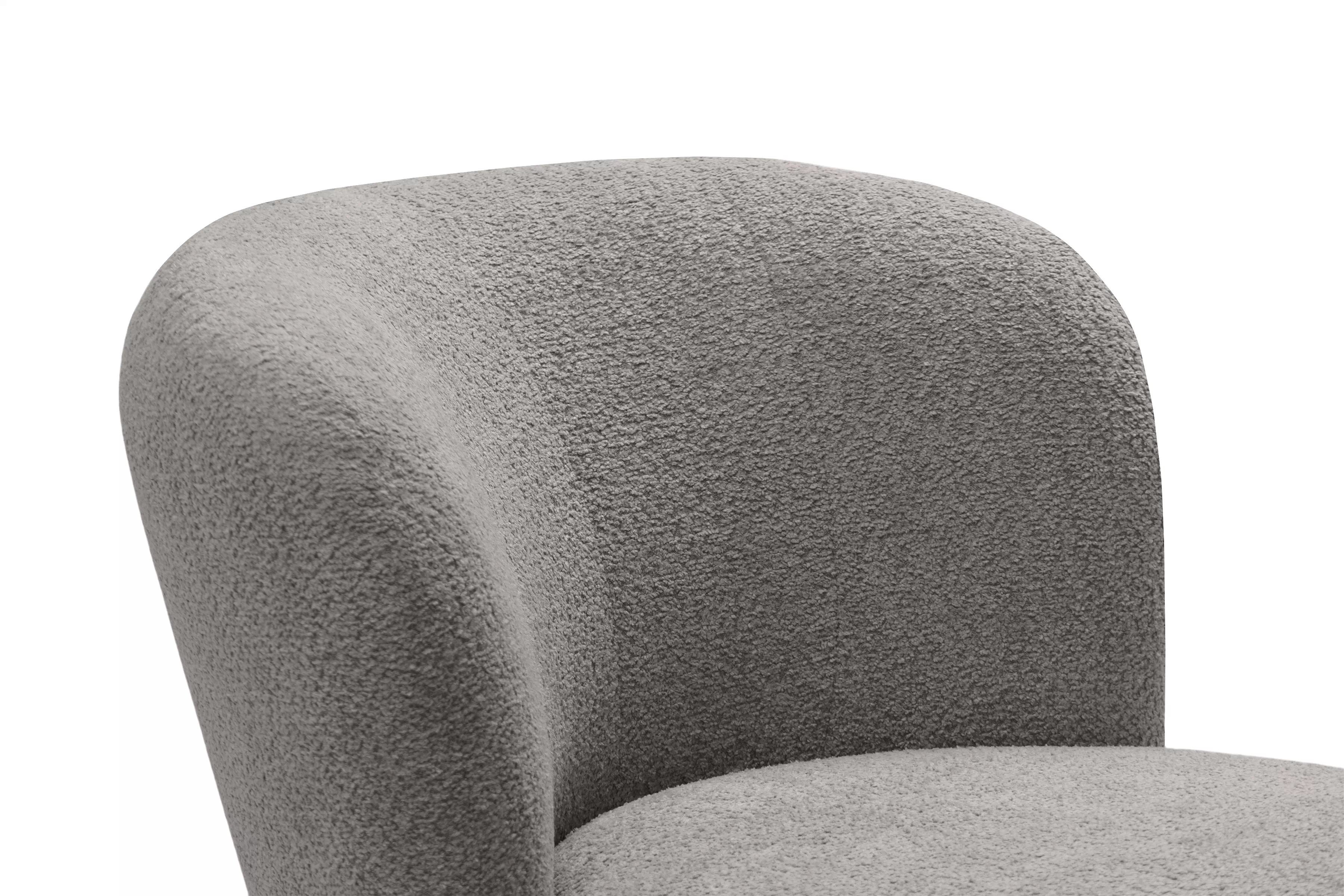 Odpočinkové křeslo Hygga - šedá bouclé Catch Me 24 Křeslo čalouněná Hygga - šedá boucle Catch Me 24