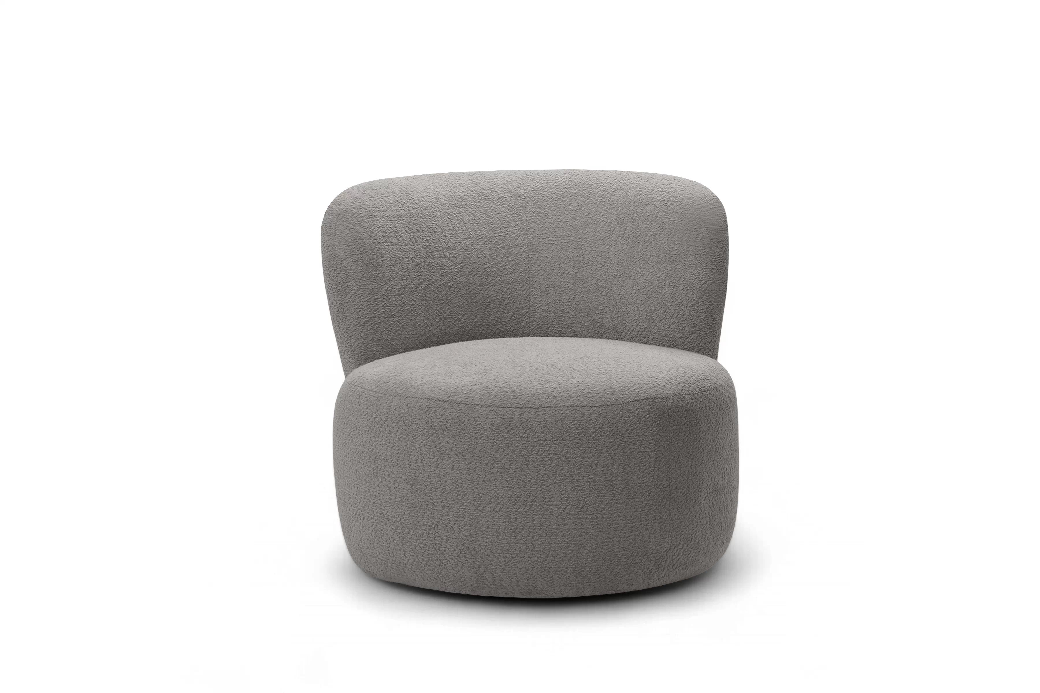 Odpočinkové křeslo Hygga - šedá bouclé Catch Me 24 Křeslo čalouněná Hygga - šedá boucle Catch Me 24