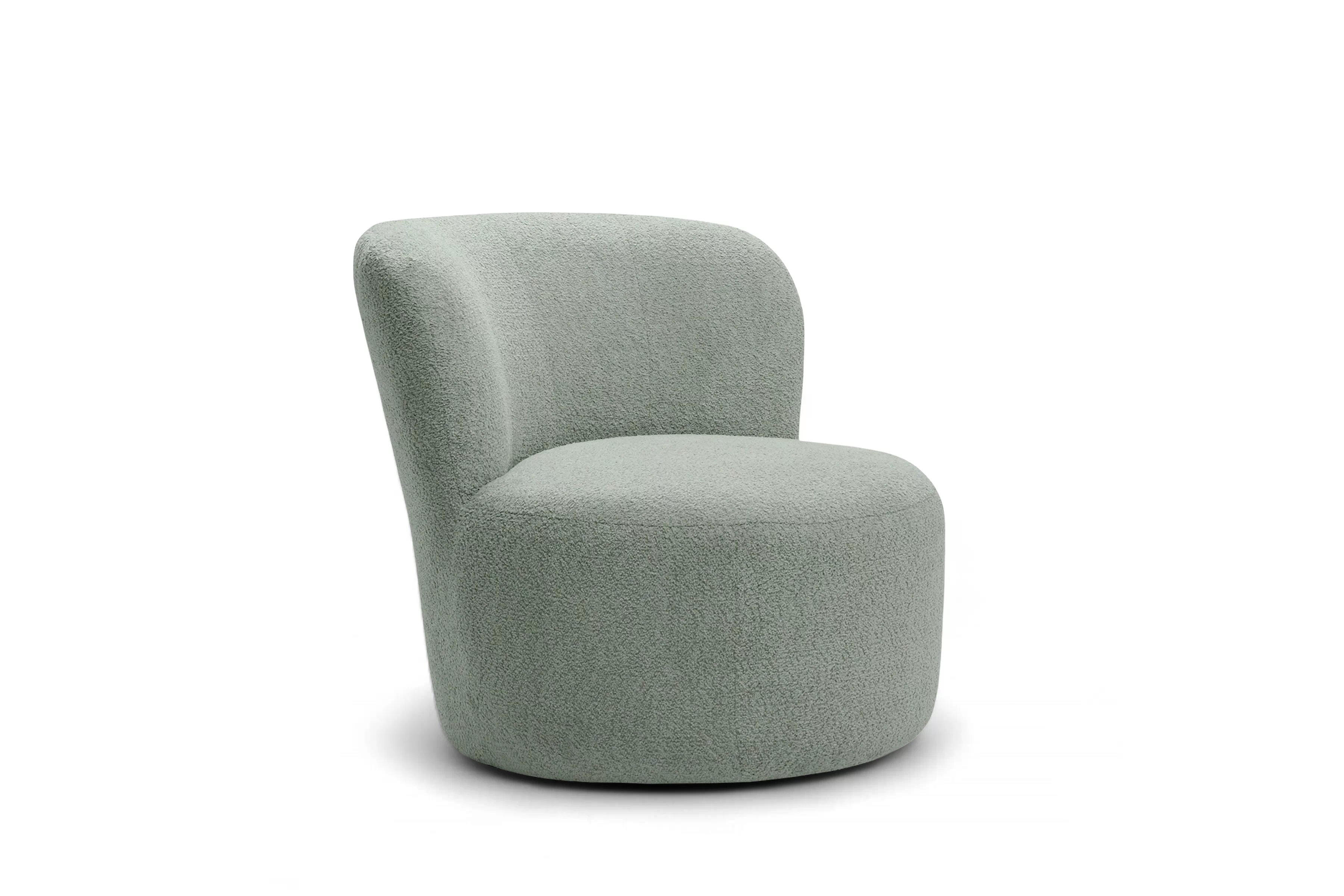 Odpočinkové křeslo Hygga - zelená bouclé Catch Me 13 Křeslo čalouněná Hygga - zielona boucle Catch Me 13