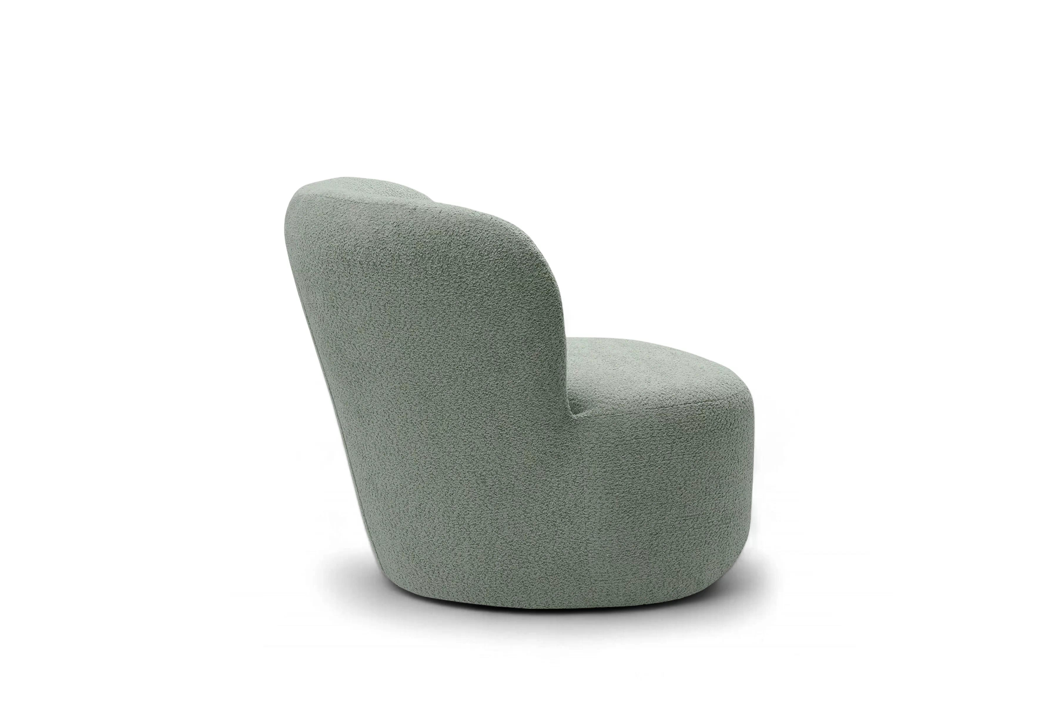 Odpočinkové křeslo Hygga - zelená bouclé Catch Me 13 Křeslo čalouněná Hygga - zielona boucle Catch Me 13