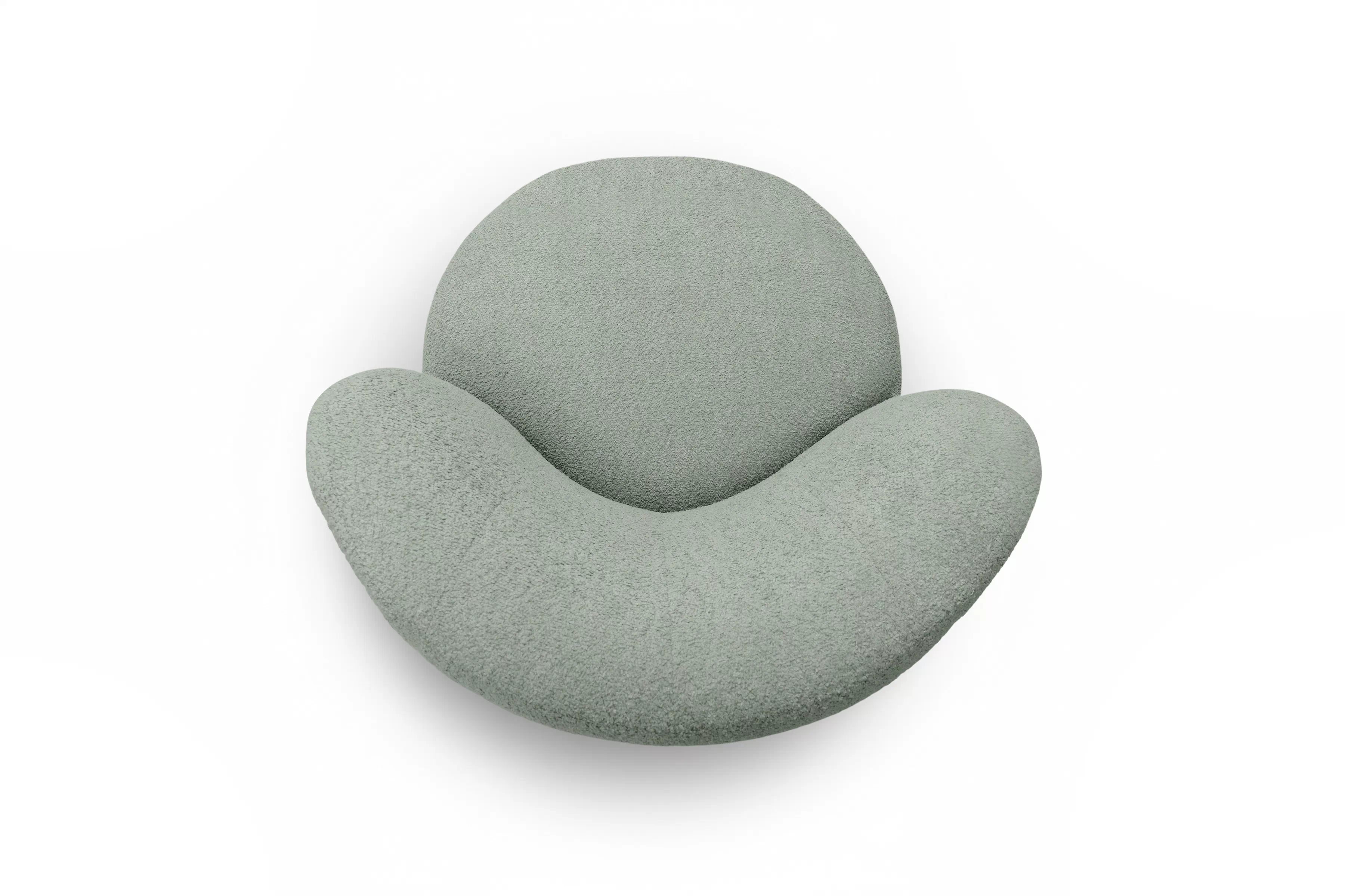 Odpočinkové křeslo Hygga - zelená bouclé Catch Me 13 Křeslo čalouněná Hygga - zielona boucle Catch Me 13