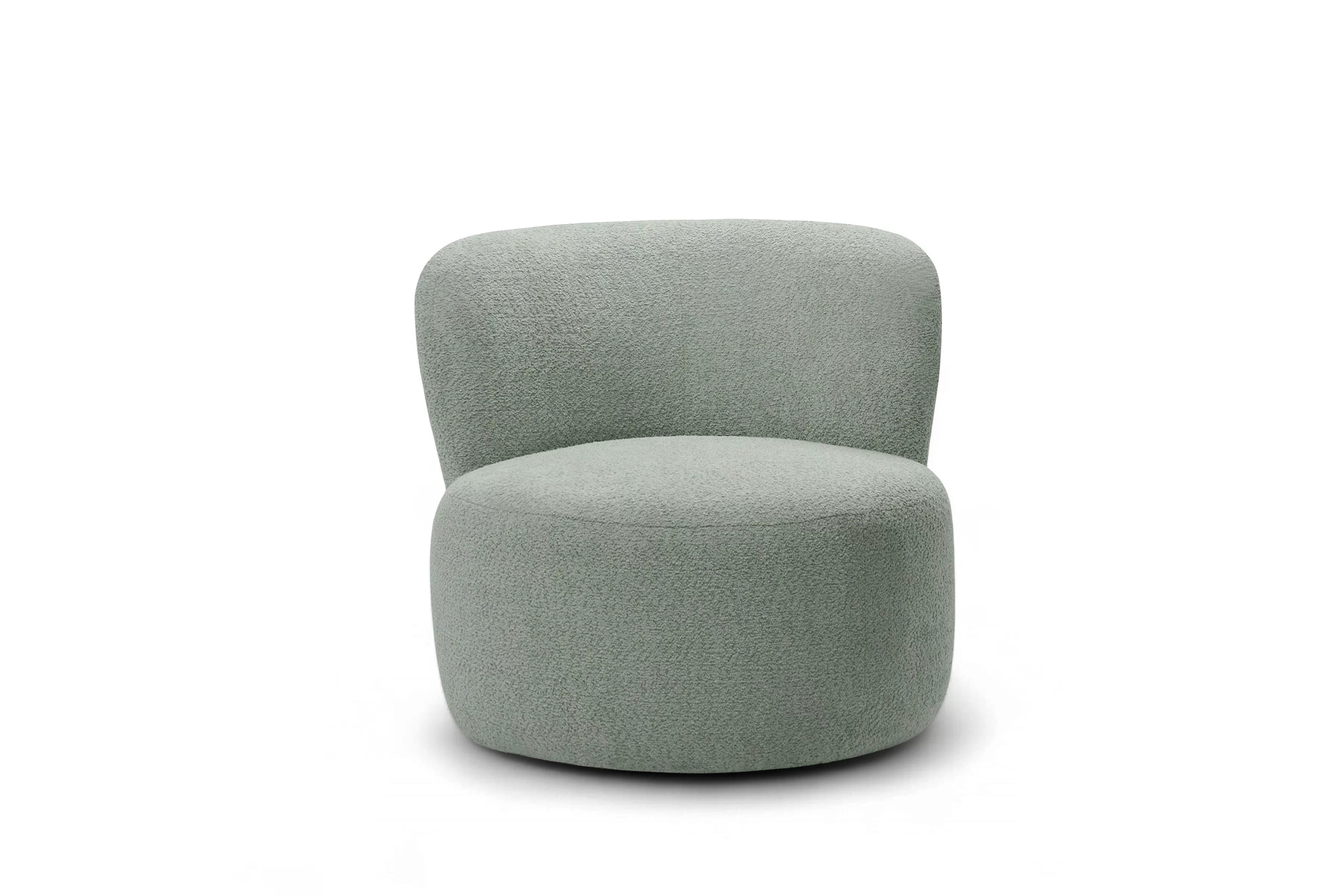 Odpočinkové křeslo Hygga - zelená bouclé Catch Me 13 Křeslo čalouněná Hygga - zielona boucle Catch Me 13