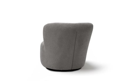 Oddychové kreslo Hygga otočné - sivá bouclé Catch Me 24 Kreslo odpočinkové Hygga otočna - šedá boucle  Catch Me 24