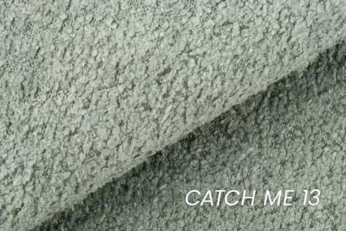 Relaxační křeslo Hygga otočné - zelená bouclé Catch Me 13 Křeslo čalouněná Hygga obrotowy - zielona boucle Catch Me 13