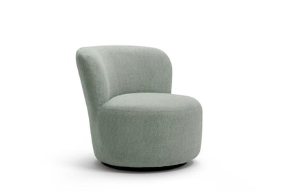 Relaxační křeslo Hygga otočné - zelená bouclé Catch Me 13