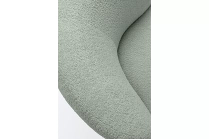 Relaxační křeslo Hygga otočné - zelená bouclé Catch Me 13 Křeslo čalouněná Hygga obrotowy - zielona boucle Catch Me 13