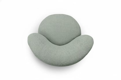 Relaxační křeslo Hygga otočné - zelená bouclé Catch Me 13 Křeslo čalouněná Hygga obrotowy - zielona boucle Catch Me 13