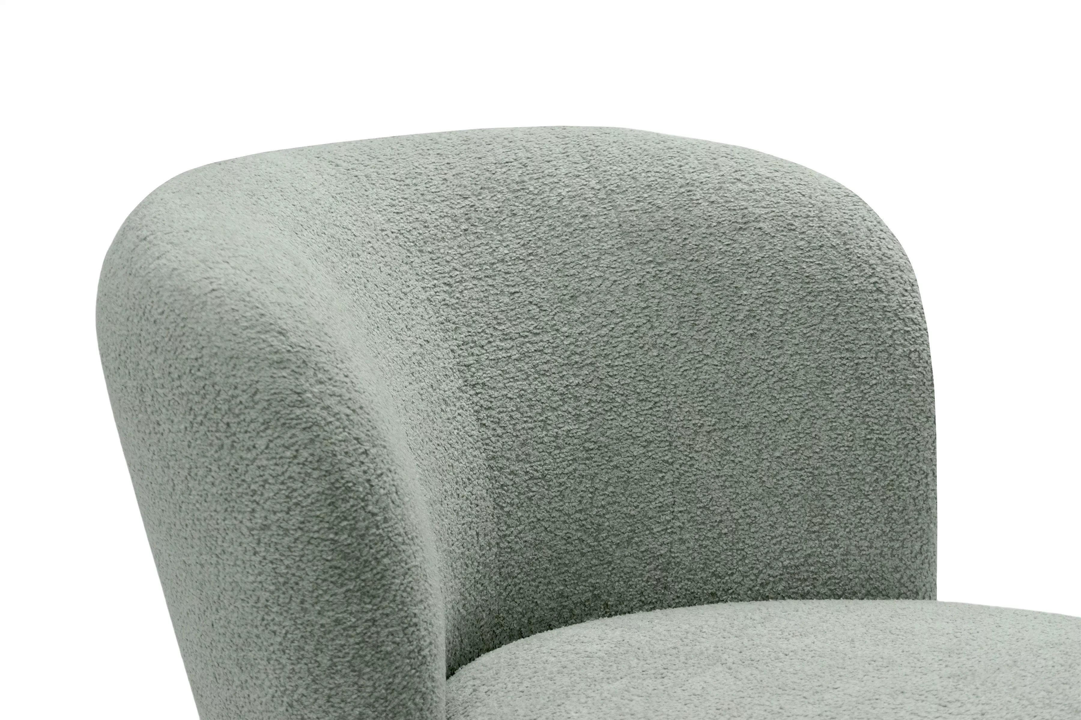 Relaxační křeslo Hygga otočné - zelená bouclé Catch Me 13 Křeslo čalouněná Hygga obrotowy - zielona boucle Catch Me 13