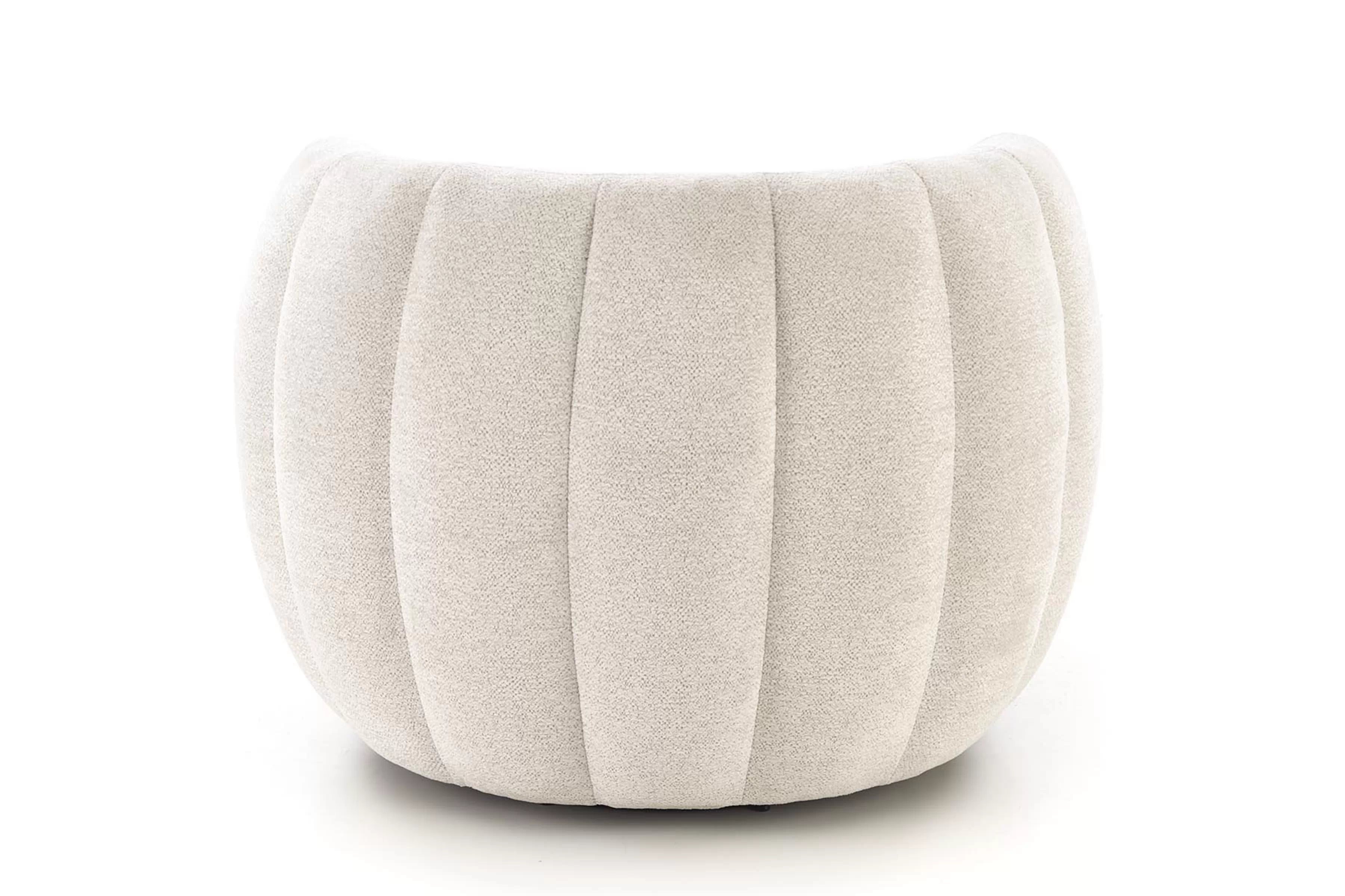 Relaxační otočné křeslo Lenis - béžový boucle Raven 22 Křeslo čalouněná Lenis obrotowy - kremowa boucle Raven 22