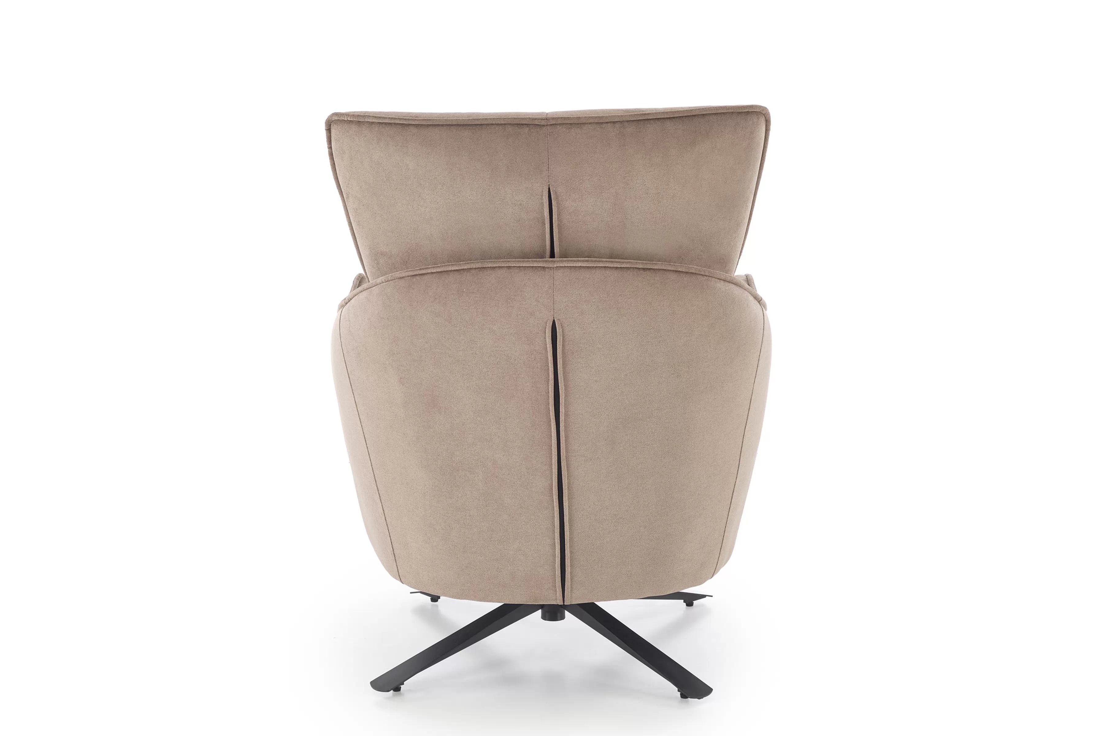 Hojdacie kreslo Mirello otočné - béžová pletenina Kreslo odpočinkové Mirello otočna - Béžová plecionka