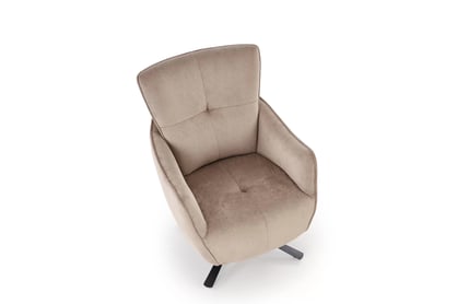 Hojdacie kreslo Mirello otočné - béžová pletenina Kreslo odpočinkové Mirello otočna - Béžová plecionka