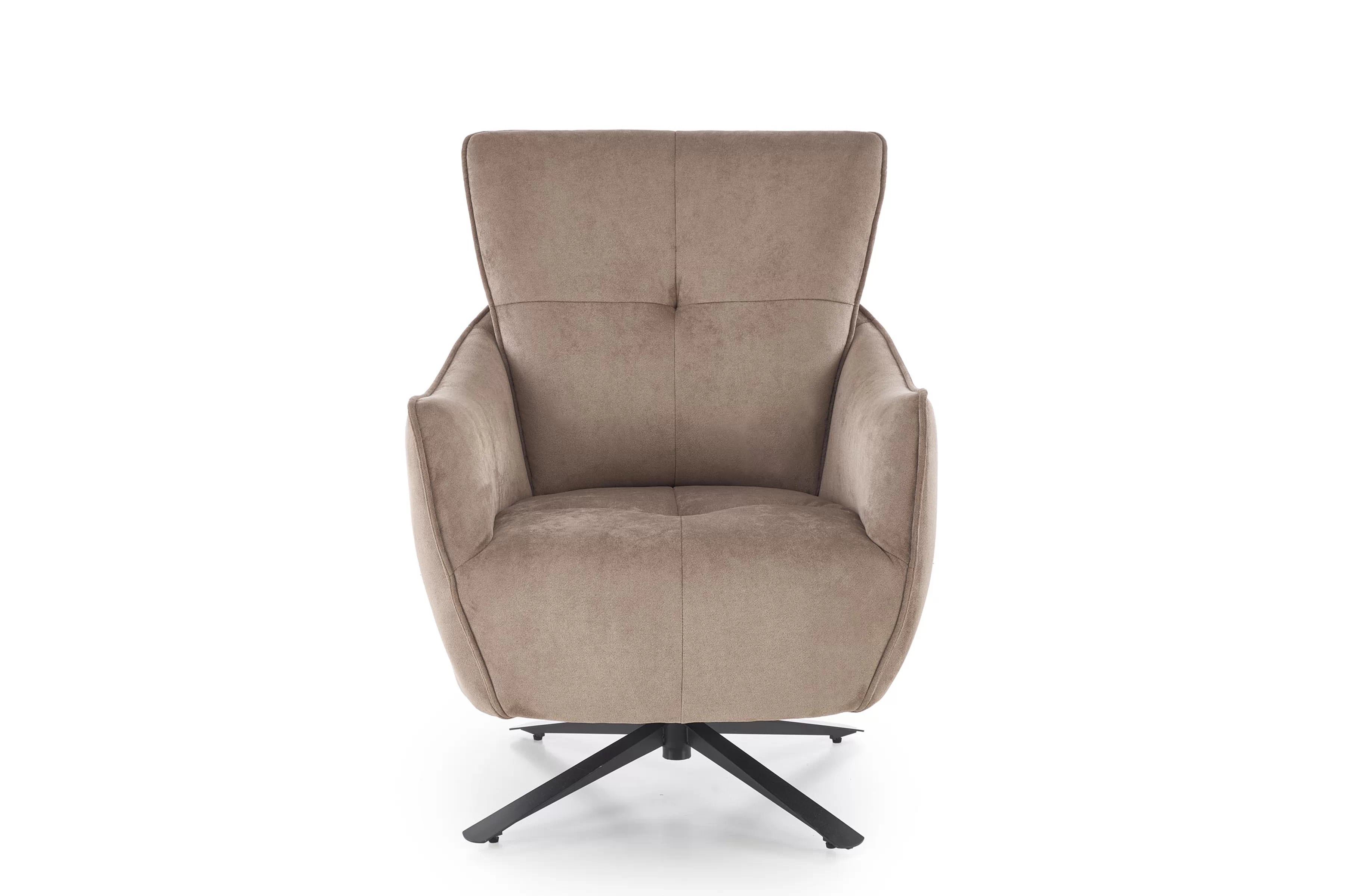 Hojdacie kreslo Mirello otočné - béžová pletenina Kreslo odpočinkové Mirello otočna - Béžová plecionka