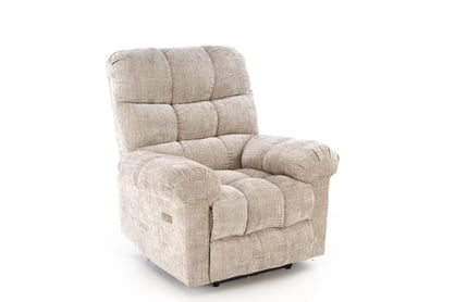 Relax kreslo Muranio s elektrickou funkciou relax - béžová pletenina