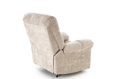 Relax kreslo Muranio s elektrickou funkciou relax - béžová pletenina Kreslo odpočinkové Muranio z elektryczna funkcja relaks - Béžová plecionka