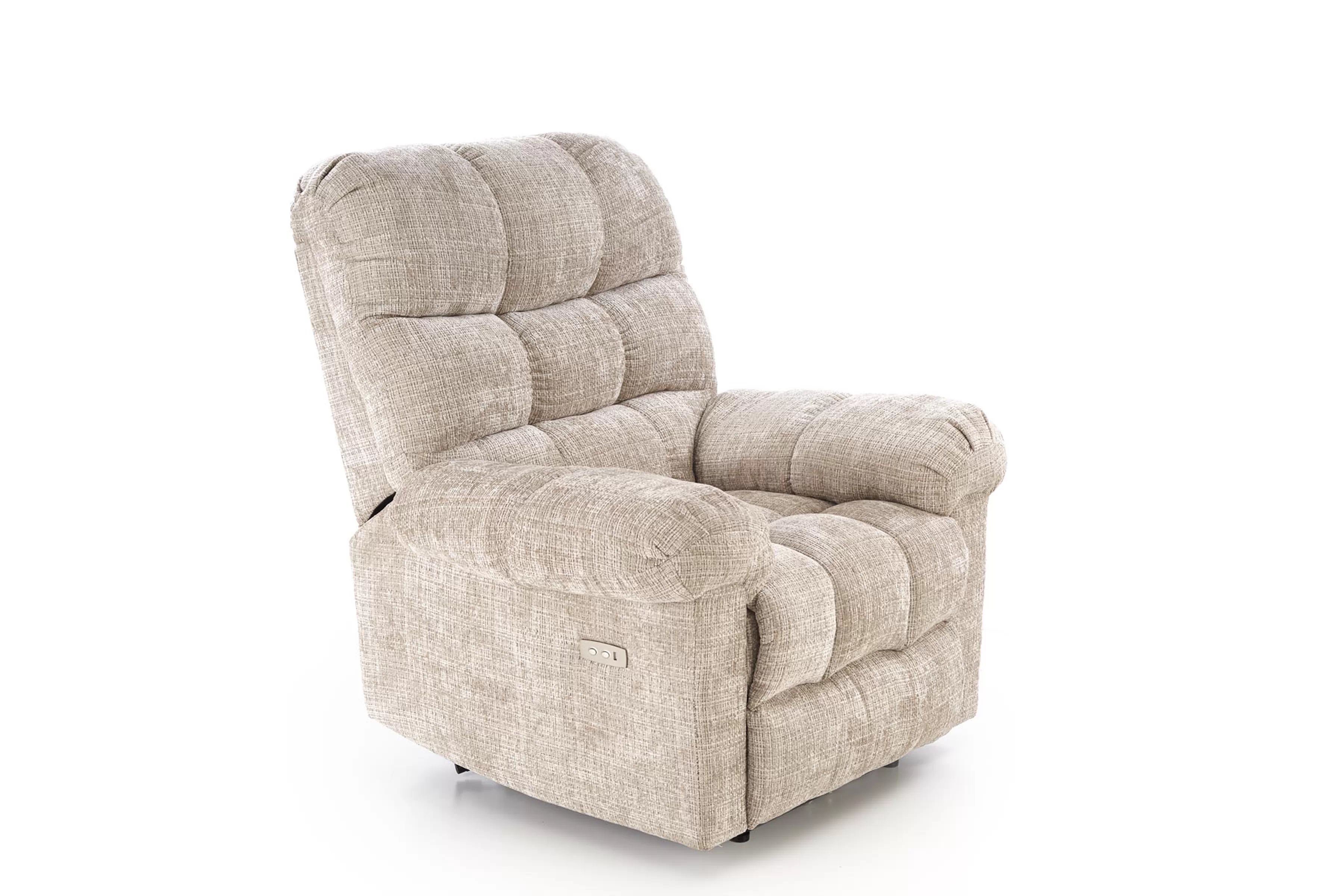 Relax kreslo Muranio s elektrickou funkciou relax - béžová pletenina Kreslo odpočinkové Muranio z elektryczna funkcja relaks - Béžová plecionka