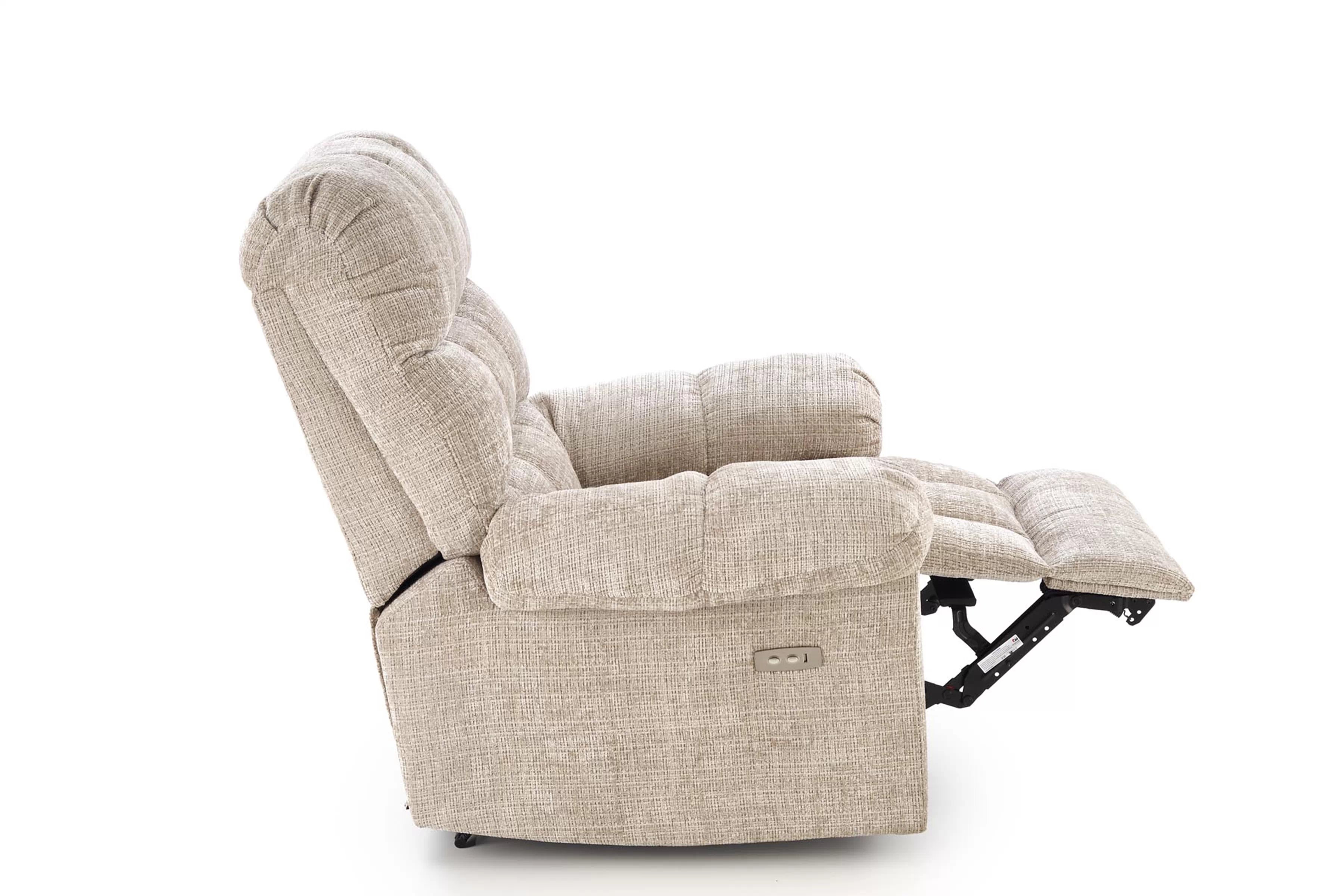 Relax kreslo Muranio s elektrickou funkciou relax - béžová pletenina Kreslo odpočinkové Muranio z elektryczna funkcja relaks - Béžová plecionka