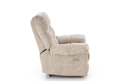 Relax kreslo Muranio s elektrickou funkciou relax - béžová pletenina Kreslo odpočinkové Muranio z elektryczna funkcja relaks - Béžová plecionka