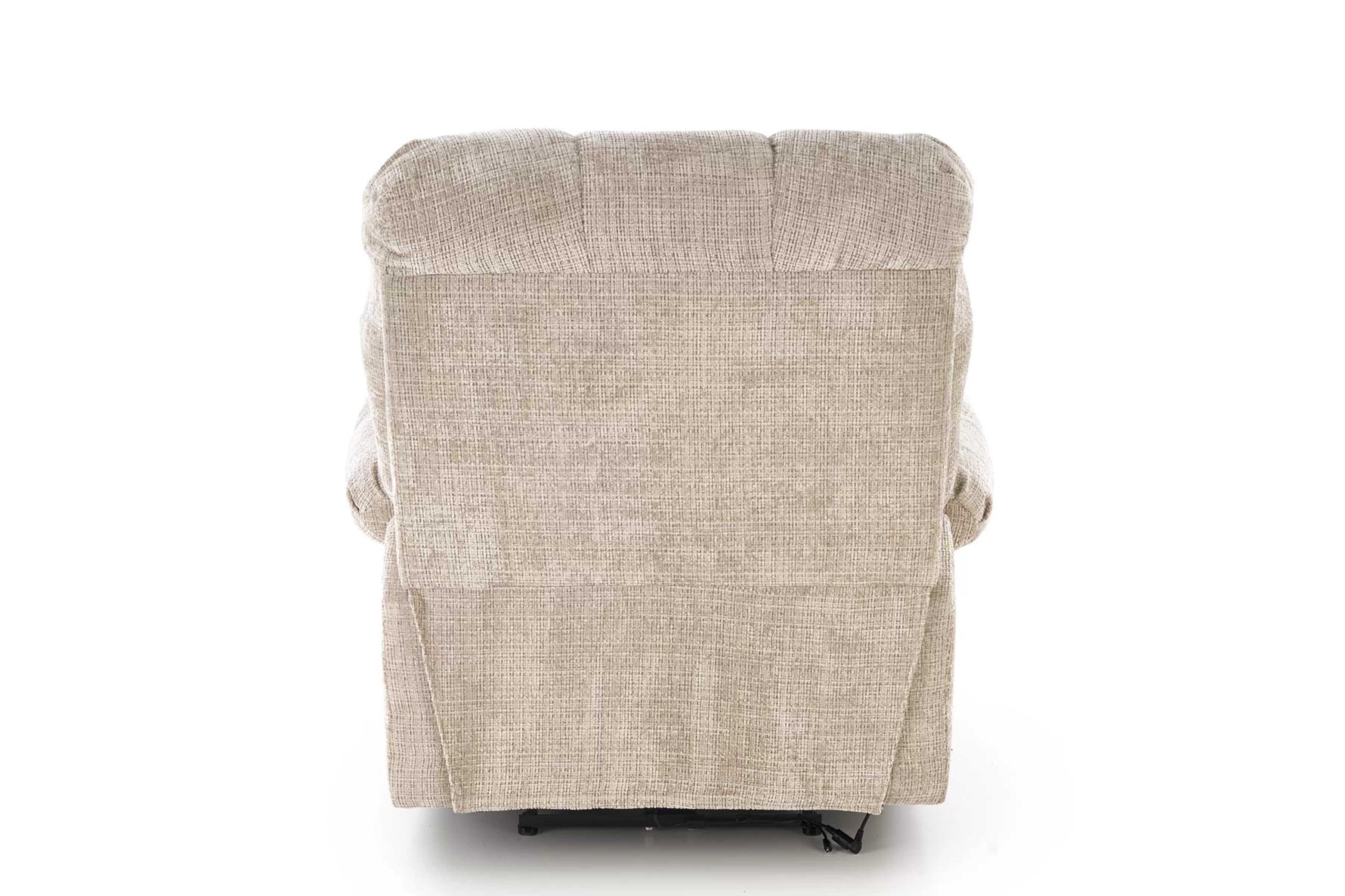 Relax kreslo Muranio s elektrickou funkciou relax - béžová pletenina Kreslo odpočinkové Muranio z elektryczna funkcja relaks - Béžová plecionka