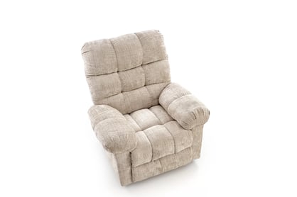 Relax kreslo Muranio s elektrickou funkciou relax - béžová pletenina Kreslo odpočinkové Muranio z elektryczna funkcja relaks - Béžová plecionka