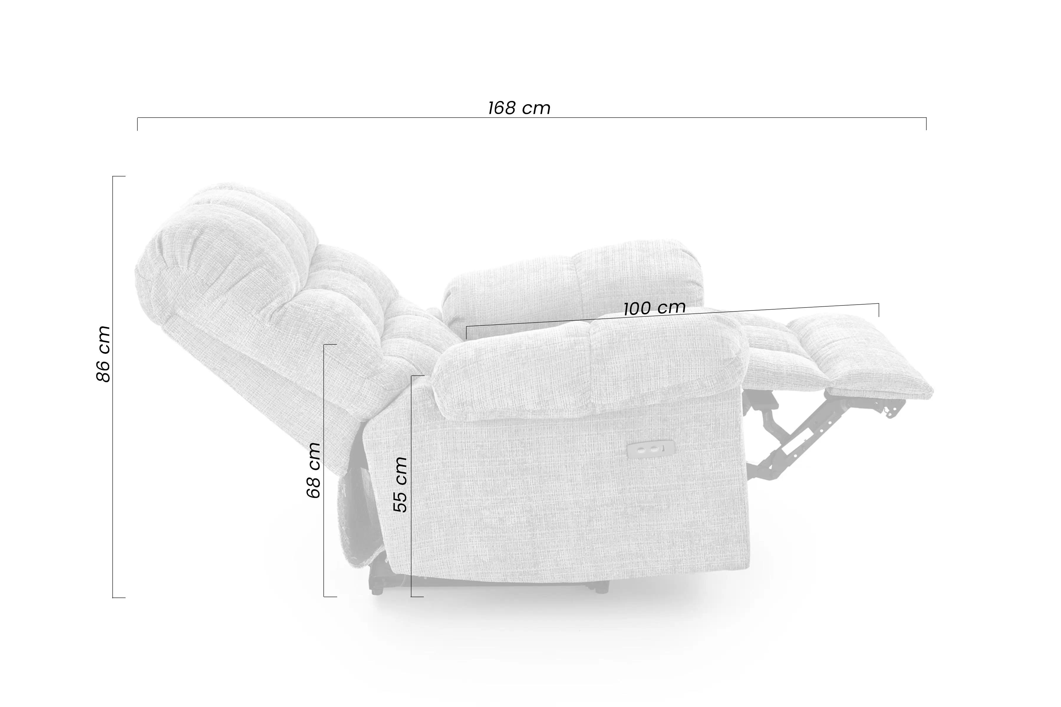 Relax kreslo Muranio s elektrickou funkciou relax - béžová pletenina Kreslo odpočinkové Muranio z elektryczna funkcja relaks - Béžová plecionka