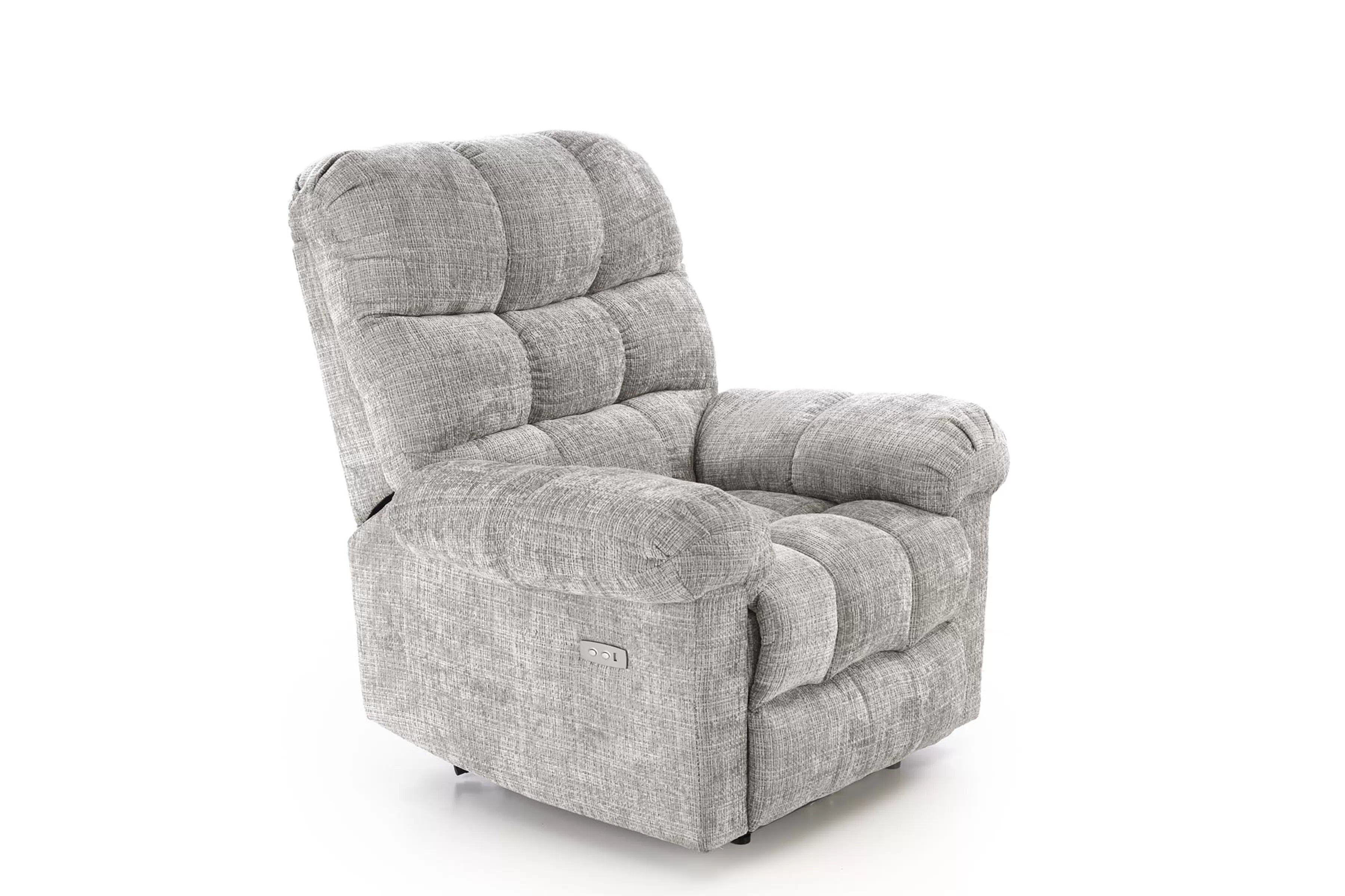 Relax kreslo Muranio s elektrickou funkciou relax - šedá pletenina Kreslo odpočinkové Muranio z elektryczna funkcja relaks - šedá plecionka