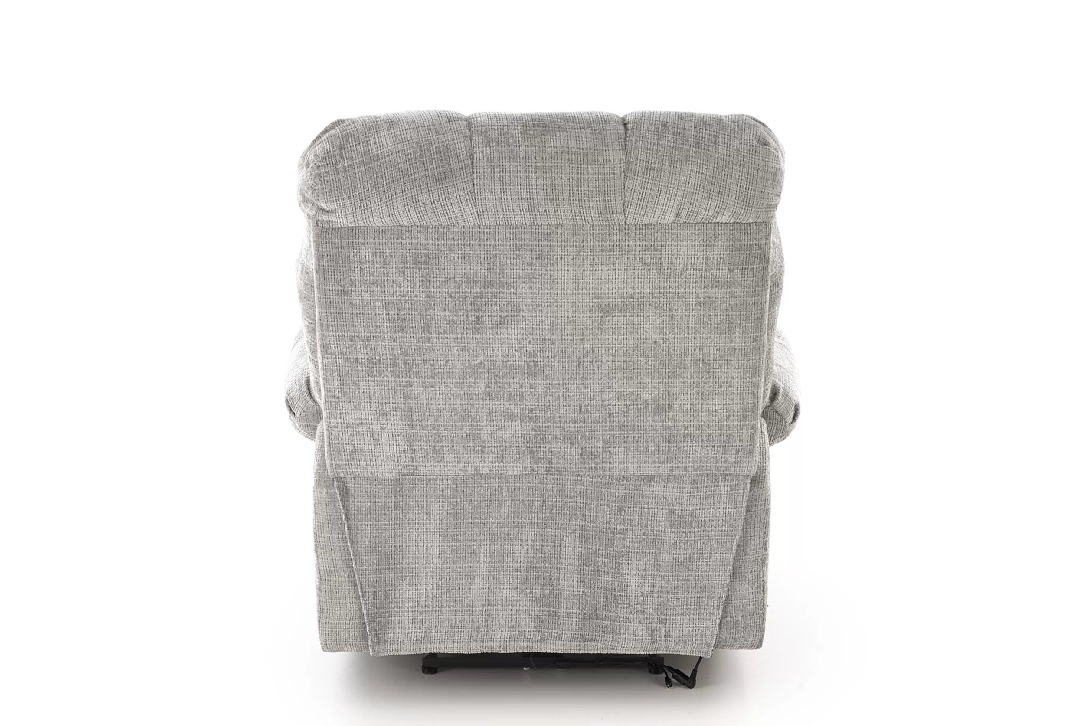 Relax kreslo Muranio s elektrickou funkciou relax - šedá pletenina Kreslo odpočinkové Muranio z elektryczna funkcja relaks - šedá plecionka