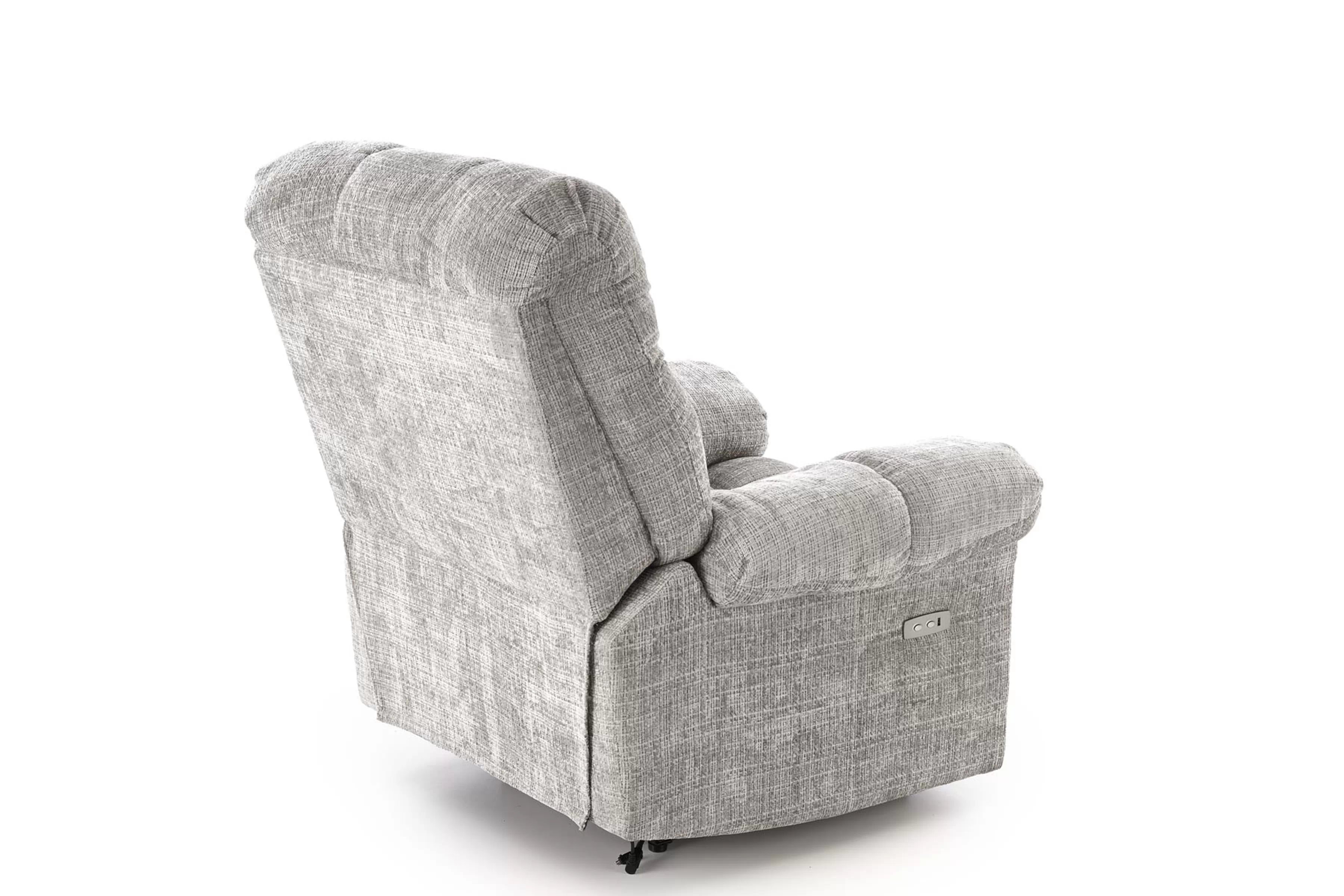 Relax kreslo Muranio s elektrickou funkciou relax - šedá pletenina Kreslo odpočinkové Muranio z elektryczna funkcja relaks - šedá plecionka