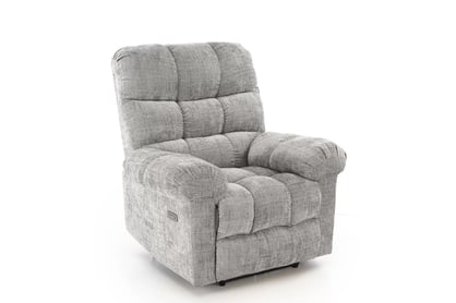 Relax kreslo Muranio s elektrickou funkciou relax - šedá pletenina