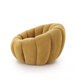 Pares fotel pihenő - mustár boucle szövet Pihenő fotel Pares - boucle mustár 