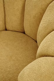 Pares fotel pihenő - mustár boucle szövet Pihenő fotel Pares - boucle mustár 
