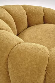 Pares fotel pihenő - mustár boucle szövet Pihenő fotel Pares - boucle mustár 