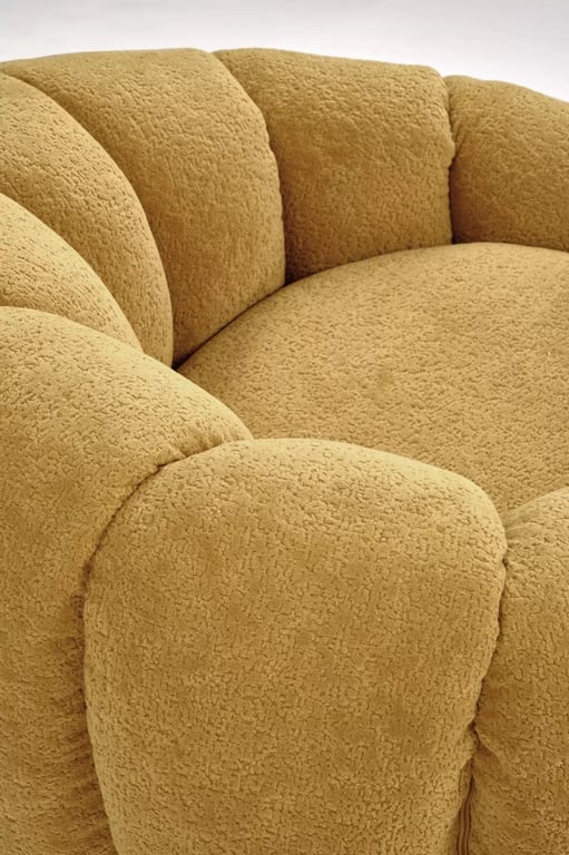 Pares fotel pihenő - mustár boucle szövet Pihenő fotel Pares - boucle mustár 