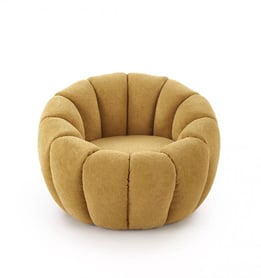 Pares fotel pihenő - mustár boucle szövet Pihenő fotel Pares - boucle mustár 