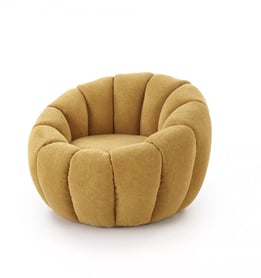 Pares fotel pihenő - mustár boucle szövet Pihenő fotel Pares - boucle mustár 