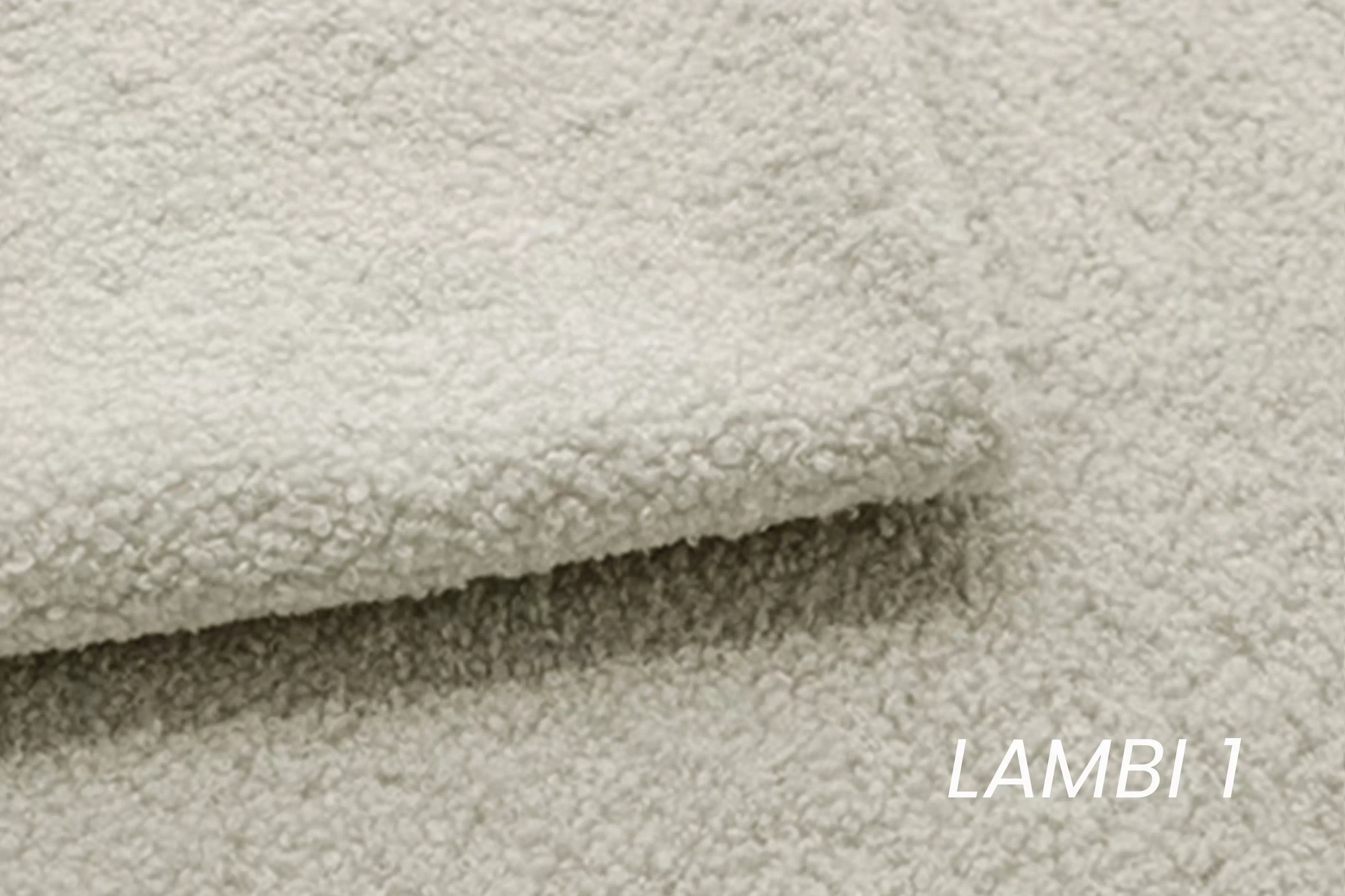 Křeslo Pares - krémová bouclé Lambi 1 Křeslo čalouněná Pares - Krémový boucle Lambi 1 