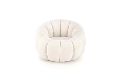Fotoliu relaxant Pares - alb boucle Lambi 1  Fotoliu de relaxare Pares - cremă boucle Lambi 1 