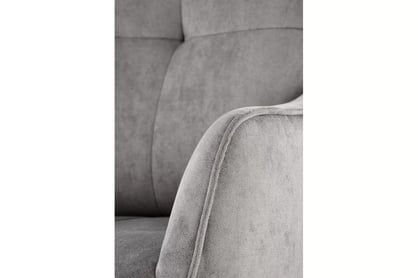 Dizajnové kreslo Mirello otočné - šedá pletenina Kreslo odpočinkové Scampi otočna - popielata plecionka