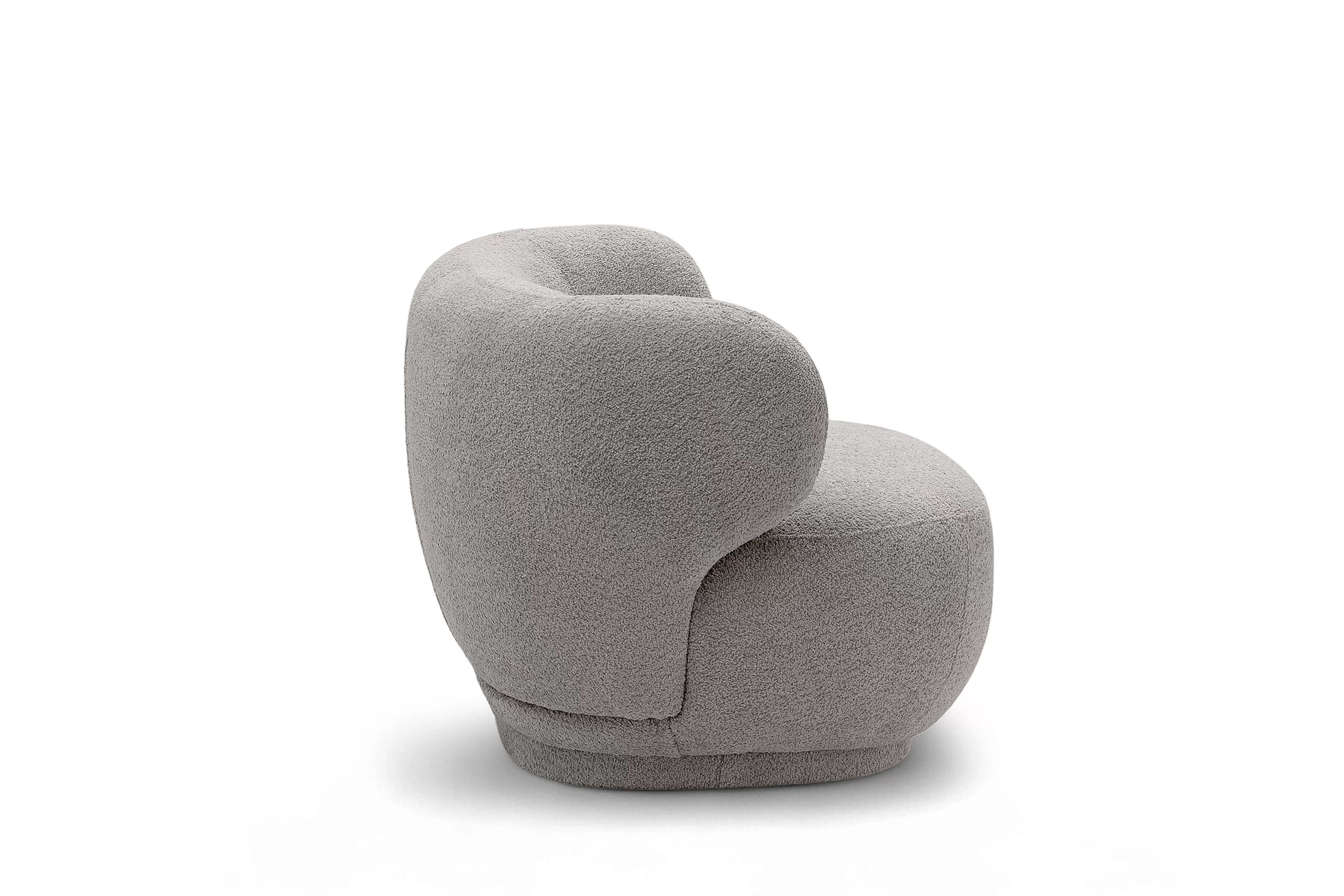 Odpočinkové křeslo Skindi - šedá bouclé Catch Me 24 Křeslo čalouněná Skindi - šedá bukla Catch Me 24