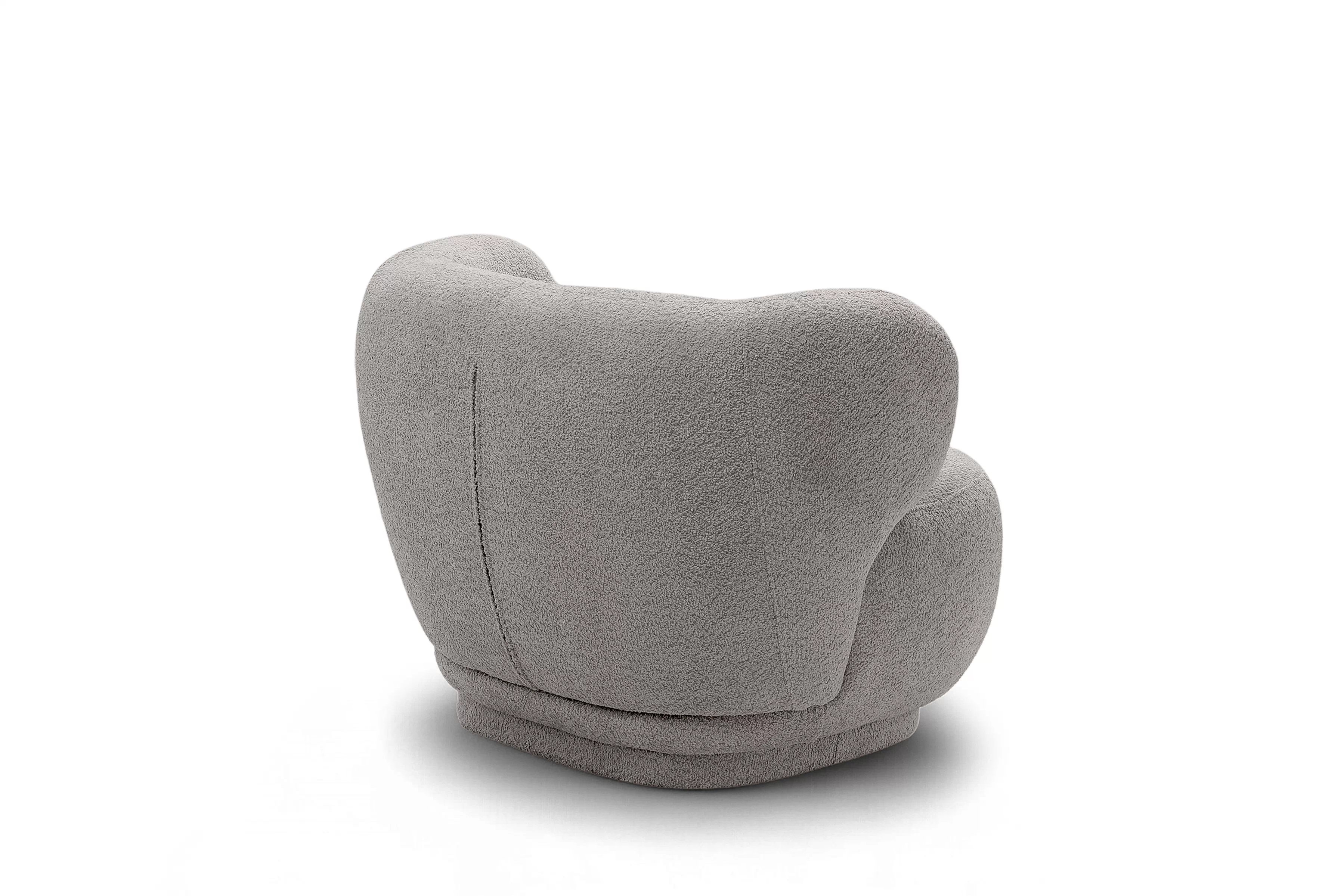 Odpočinkové křeslo Skindi - šedá bouclé Catch Me 24 Křeslo čalouněná Skindi - šedá bukla Catch Me 24