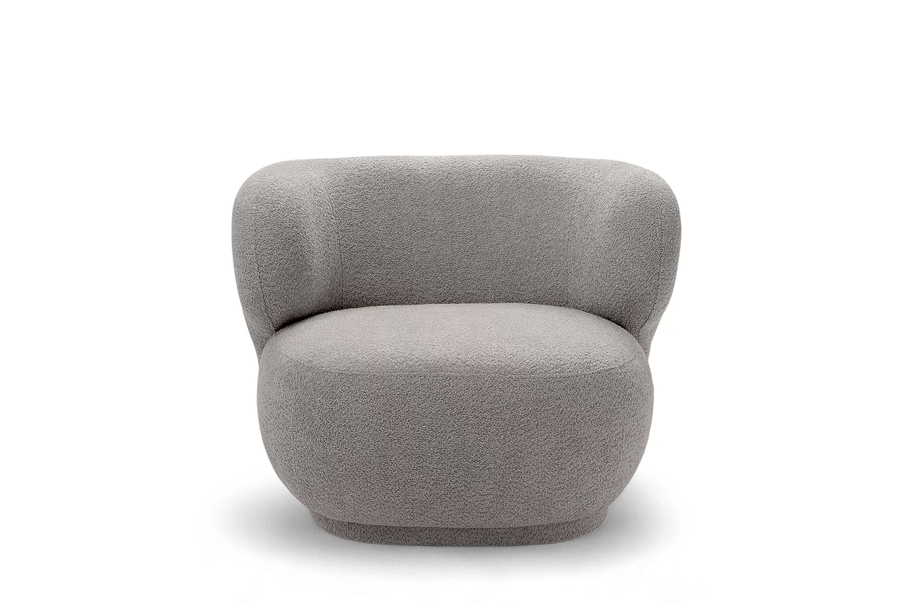 Odpočinkové křeslo Skindi - šedá bouclé Catch Me 24 Křeslo čalouněná Skindi - šedá bukla Catch Me 24