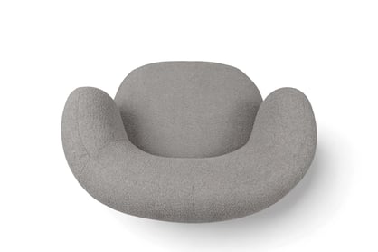 Odpočinkové křeslo Skindi - šedá bouclé Catch Me 24 Křeslo čalouněná Skindi - šedá bukla Catch Me 24