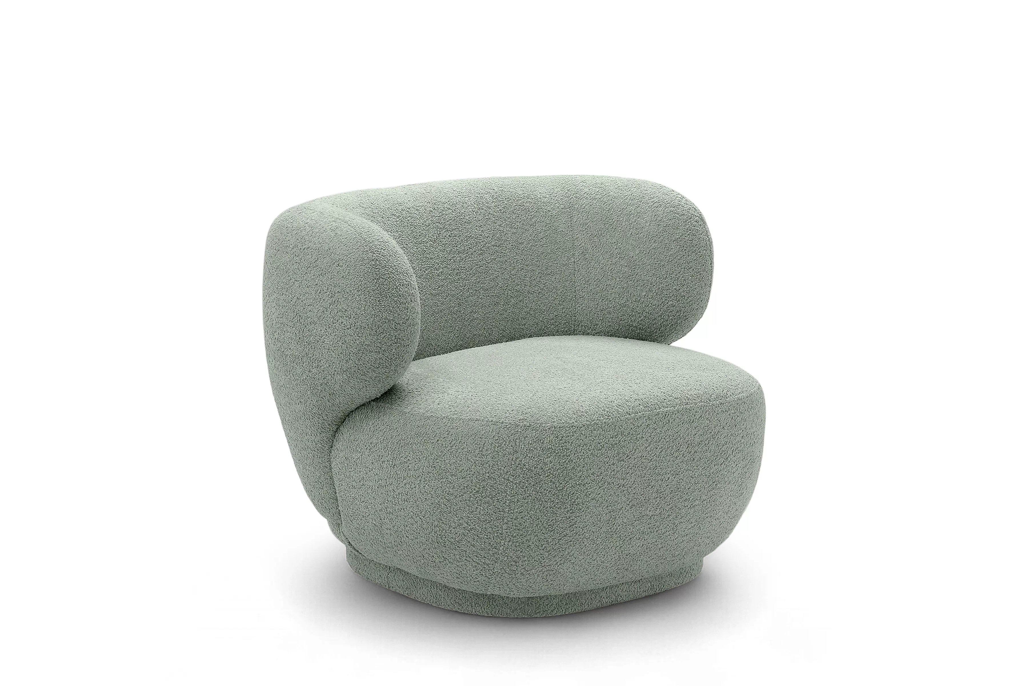 Relaxační křeslo Skindi - zelená bouclé Catch Me 13 Křeslo čalouněná Skindi - zielona bukla Catch Me 13