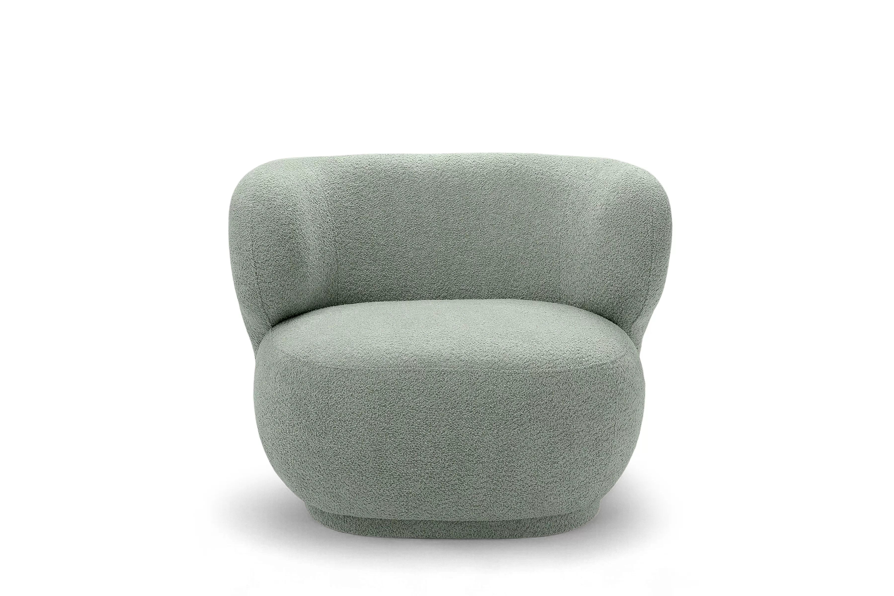 Relaxační křeslo Skindi - zelená bouclé Catch Me 13 Křeslo čalouněná Skindi - zielona bukla Catch Me 13